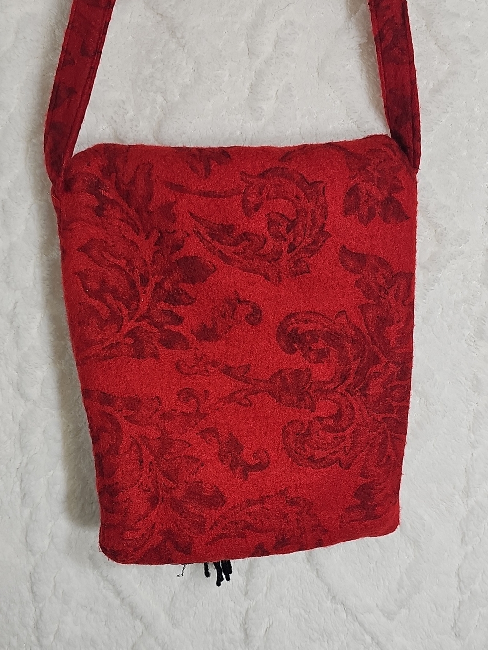 Felt Christmas Scarf & Matching Crossbody Purse * Snowman * Tree - Picture 10 of 12